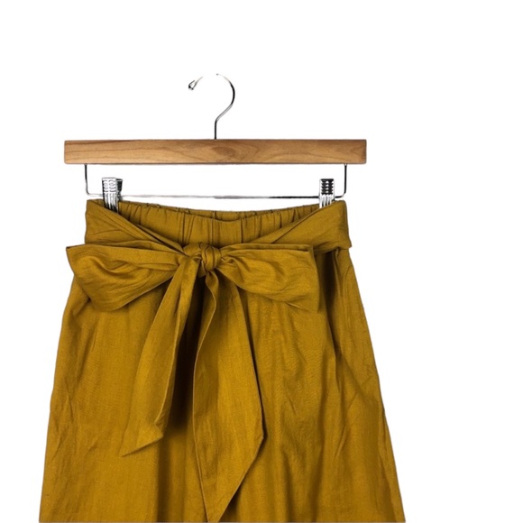 Par En Par | The Tie-Waist Culotte in Mustard XS - Picture 4 of 7